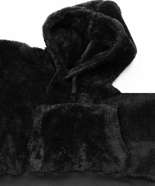 KANGOL（カンゴール）の「KANGOL / カンゴール 別注 コラボ オーバーサイズ  ボア フリース プルオーバー パーカー（パーカー・メンズ・ブラック/ベージュ/オフホワイト/ネイビー/ブラウン/グレイッシュベージュ/モカ/グレー系その他/ブラック系その他/ブラウン系その他/ベージュ系その他/ホワイト系その他/グレー系その他2/グレー系その他3・SMALL/MEDIUM/LARGE/X-LARGE）」の18枚目の写真