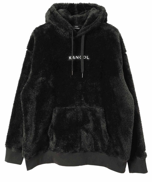 KANGOL（カンゴール）の「KANGOL / カンゴール 別注 コラボ オーバーサイズ  ボア フリース プルオーバー パーカー（パーカー・メンズ・ブラック/ベージュ/オフホワイト/ネイビー/ブラウン/グレイッシュベージュ/モカ/グレー系その他/ブラック系その他/ブラウン系その他/ベージュ系その他/ホワイト系その他/グレー系その他2/グレー系その他3・SMALL/MEDIUM/LARGE/X-LARGE）」の16枚目の写真