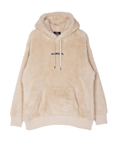 KANGOL（カンゴール）の「KANGOL / カンゴール 別注 コラボ オーバーサイズ  ボア フリース プルオーバー パーカー（パーカー・メンズ・ブラック/ベージュ/オフホワイト/ネイビー/ブラウン/グレイッシュベージュ/モカ/グレー系その他/ブラック系その他/ブラウン系その他/ベージュ系その他/ホワイト系その他/グレー系その他2/グレー系その他3・SMALL/MEDIUM/LARGE/X-LARGE）」の15枚目の写真