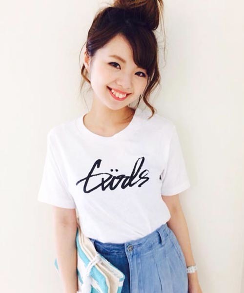 Kastane（カスタネ）の「【Kastane】GIRLSTシャツ（Tシャツ/カットソー・レディース・グレー/ホワイト/レッド/ブラック・FREE）」の7枚目の写真