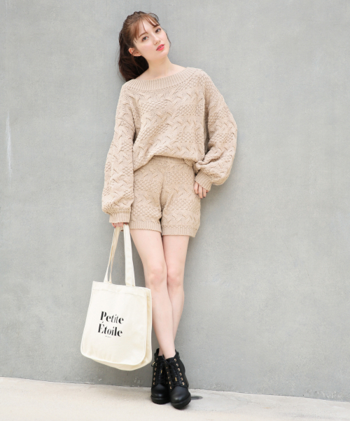 Heather（ヘザー）の「ガラアミボリュームニット  859153（ニット/セーター・レディース・ブラック/ベージュ/ブラウン/アイボリー・FREE）」の16枚目の写真