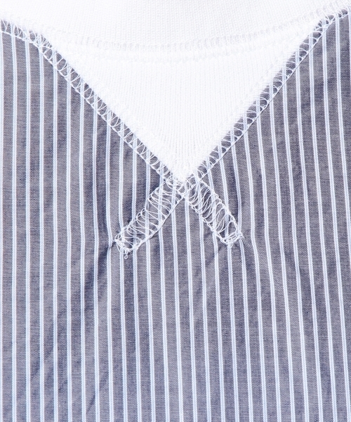 Another Edition（アナザーエディション）の「AE ST リブ CL T◆（シャツ/ブラウス・レディース・ホワイト/ライム/ネイビー・フリー）」の14枚目の写真