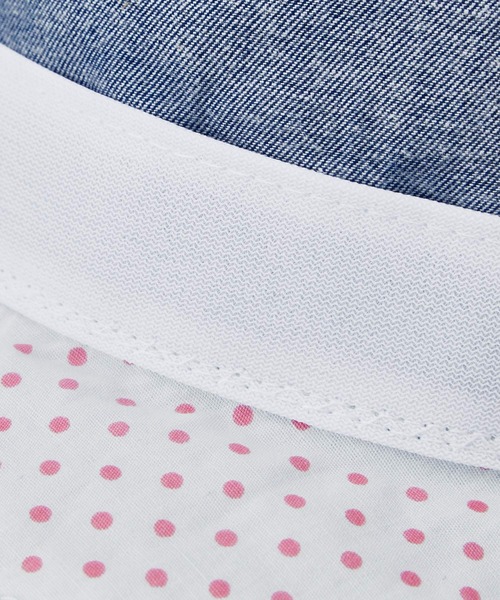 HOT BISCUITS（ホットビスケッツ）の「デニム クロッシェ（ハット・キッズ・ピンク/ブルー・SS(46-48cm)/S(48-50cm)/M(50-52cm)/L(52-54cm)）」の5枚目の写真