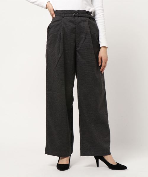 AMERICAN HOLIC（アメリカンホリック）の「ベルト付きワイドパンツ ＊（その他パンツ・レディース・その他1/グリーン系その他/ブラウン系その他4/その他12・MEDIUM/LARGE/M/L）」の4枚目の写真