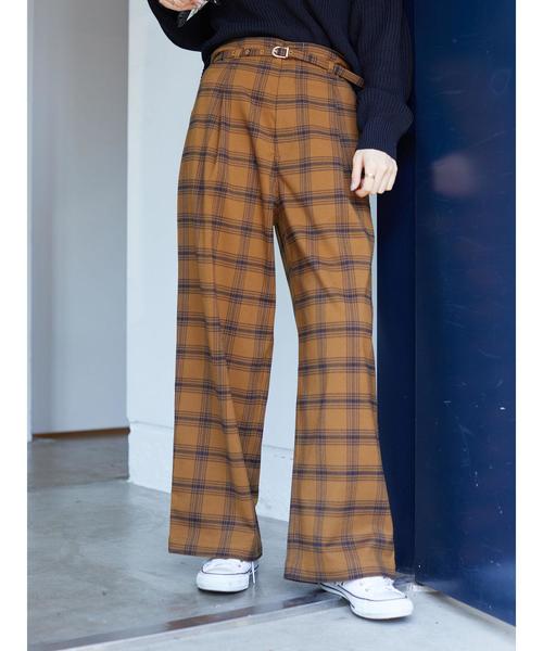 AMERICAN HOLIC（アメリカンホリック）の「ベルト付きワイドパンツ ＊（その他パンツ・レディース・その他1/グリーン系その他/ブラウン系その他4/その他12・MEDIUM/LARGE/M/L）」の13枚目の写真