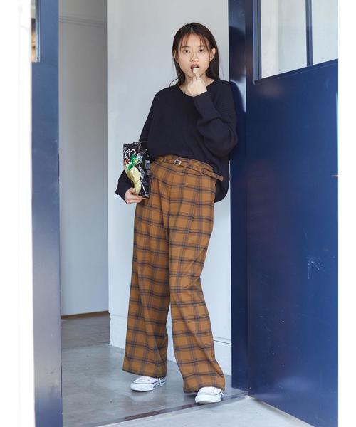 AMERICAN HOLIC（アメリカンホリック）の「ベルト付きワイドパンツ ＊（その他パンツ・レディース・その他1/グリーン系その他/ブラウン系その他4/その他12・MEDIUM/LARGE/M/L）」の16枚目の写真