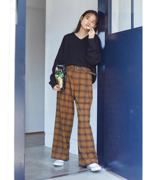 AMERICAN HOLIC（アメリカンホリック）の「ベルト付きワイドパンツ ＊（その他パンツ・レディース・その他1/グリーン系その他/ブラウン系その他4/その他12・MEDIUM/LARGE/M/L）」の20枚目の写真