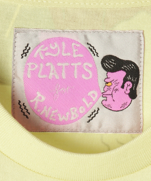 R.NEWBOLD（アールニューボールド）の「KYLE PLATTS FOR R.NEWBOLD "プリントTシャツ"/SS/245510（Tシャツ/カットソー・メンズ・ホワイト系その他/グリーン系その他/イエロー系その他・X-LARGE/LARGE/MEDIUM/SMALL）」の4枚目の写真