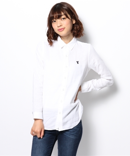 coen（コーエン）の「ダブルガーゼソリッドシャツ（シャツ/ブラウス・レディース・ホワイト/ライトブルー・LARGE/MEDIUM/SMALL）」の12枚目の写真