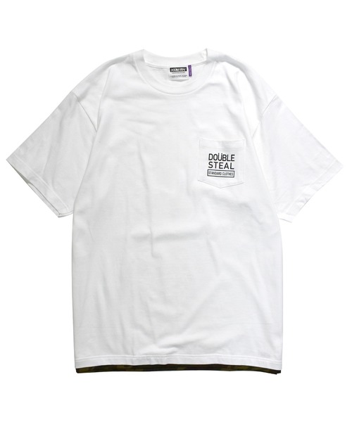 DOUBLE STEAL(ダブルスティール)の「Pocket Piping Tシャツ(Tシャツ/カットソー・メンズ・ホワイト系その他/ホワイト系その他2/ブラック系その他/ブラック系その他2・MEDIUM/LARGE/X-LARGE)」の2枚目の写真
