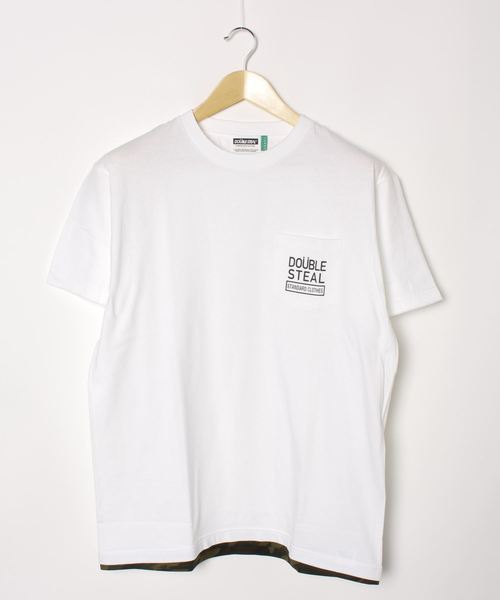 DOUBLE STEAL(ダブルスティール)の「Pocket Piping Tシャツ(Tシャツ/カットソー・メンズ・ホワイト系その他/ホワイト系その他2/ブラック系その他/ブラック系その他2・MEDIUM/LARGE/X-LARGE)」の12枚目の写真