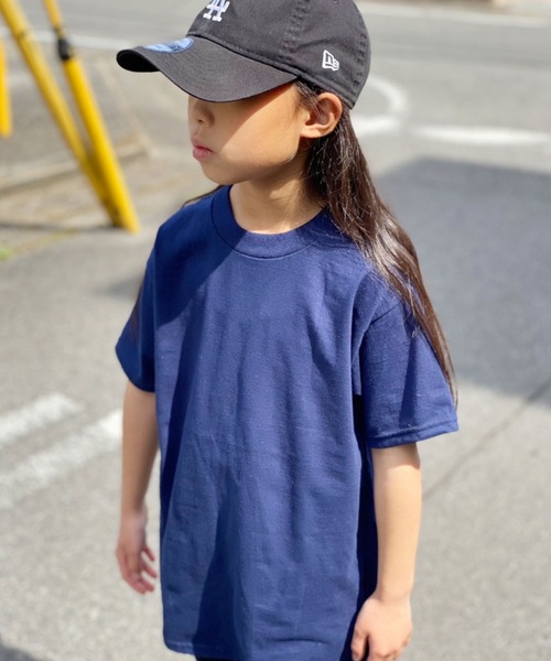 HANES（ヘインズ）の「Hanes/ヘインズ Youth 6.1 oz. Beefy-T ビーフィー 半袖Tシャツ（Tシャツ/カットソー・キッズ・ホワイト/ブラック/ネイビー/ライム/ブルー・S/M/L/XL）」の4枚目の写真