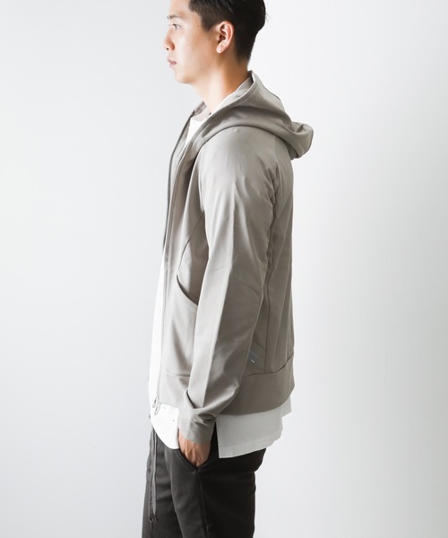 ATTACHMENT（アタッチメント）の「メリル裏起毛　ZIP UPパーカー（パーカー・メンズ・ブラック/ベージュ/グレー・1/2/3）」の20枚目の写真