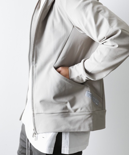 ATTACHMENT（アタッチメント）の「メリル裏起毛　ZIP UPパーカー（パーカー・メンズ・ブラック/ベージュ/グレー・1/2/3）」の22枚目の写真