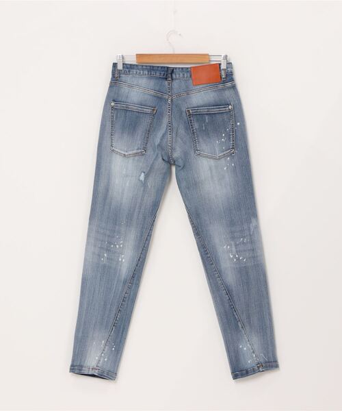 おしゃれスタ(オシャレスタ)の「ブリーチダメージ加工スキニーストレッチデニムパンツ(RE)(デニムパンツ・メンズ・A/B・M/L/XL)」の3枚目の写真