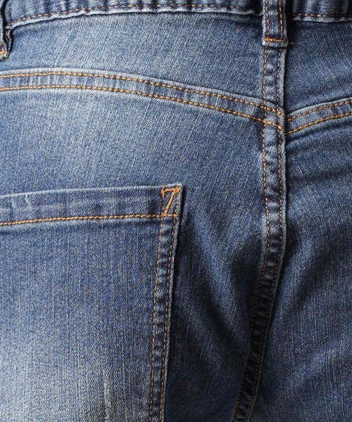 おしゃれスタ(オシャレスタ)の「ブリーチダメージ加工スキニーストレッチデニムパンツ(RE)(デニムパンツ・メンズ・A/B・M/L/XL)」の11枚目の写真