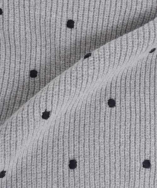 SHIPS（シップス）の「【WEB限定】〈手洗い可能〉ドットニットプルオーバー◇（ニット/セーター・レディース・ライトグレー/キャメル/ネイビー/ベージュ/ライトグリーン・SMALL/MEDIUM）」の13枚目の写真