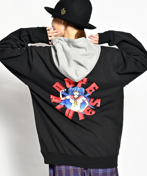 ALDIES(アールディーズ)の「Moemoe Big Parka / モエモエビッグパーカー(パーカー・メンズ・オフホワイト/ブラック/グレー・FREE)」の3枚目の写真