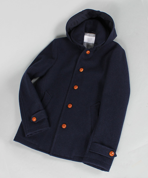 MEN'S BIGI(メンズビギ)の「2WAYフーデッドジャケット/wool mosser(ダッフルコート・メンズ・ブラック/ネイビー/キャメル・LL/LARGE/MEDIUM/SMALL)」の8枚目の写真