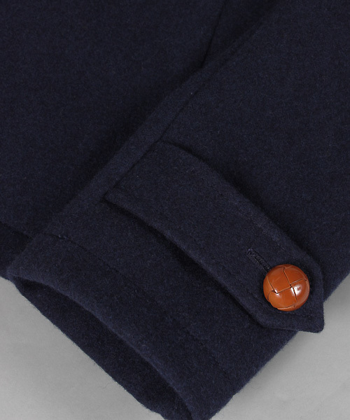 MEN'S BIGI(メンズビギ)の「2WAYフーデッドジャケット/wool mosser(ダッフルコート・メンズ・ブラック/ネイビー/キャメル・LL/LARGE/MEDIUM/SMALL)」の9枚目の写真