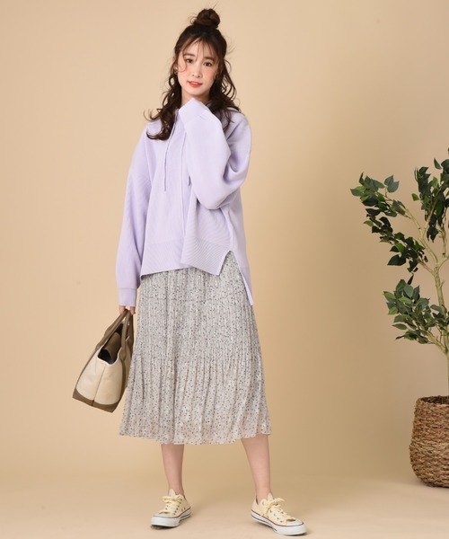 INTERPLANET（インタープラネット）の「スタージャガードプリーツスカート（スカート・レディース・ブラック/グリーン/オフホワイト・FREE）」の7枚目の写真