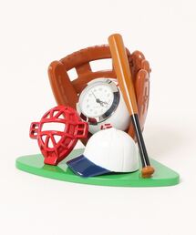 CURI BISCUI（キュリ　ビスキュイ）の「ミニチュアクロック（野球）（置時計・キッズ）」