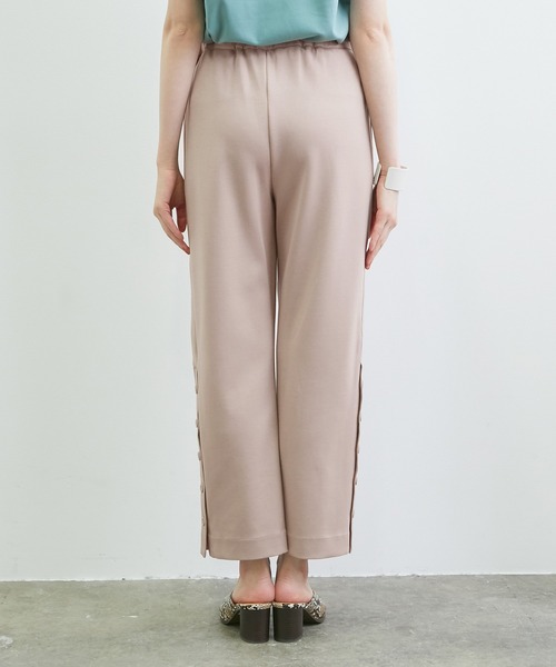 VIS(ビス)の「【スフレタッチ】ダンボールニットサイドスリットパンツ(その他パンツ・レディース・ブラック/キャメル・FREE)」の8枚目の写真