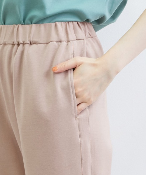 VIS(ビス)の「【スフレタッチ】ダンボールニットサイドスリットパンツ(その他パンツ・レディース・ブラック/キャメル・FREE)」の11枚目の写真