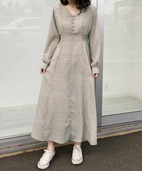 セール ブランド古着 長袖ワンピース ワンピース One After Another Nice Claup ワンアフターアナザーナイスクラップ のファッション通販 Zozoused