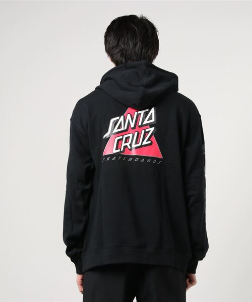 【希少】 限定 サンタクルーズ バック プリント パーカー M ブラック 古着 セール】【ZOZOTOWN限定アイテム】SANTACRUZ/サンタクルーズ