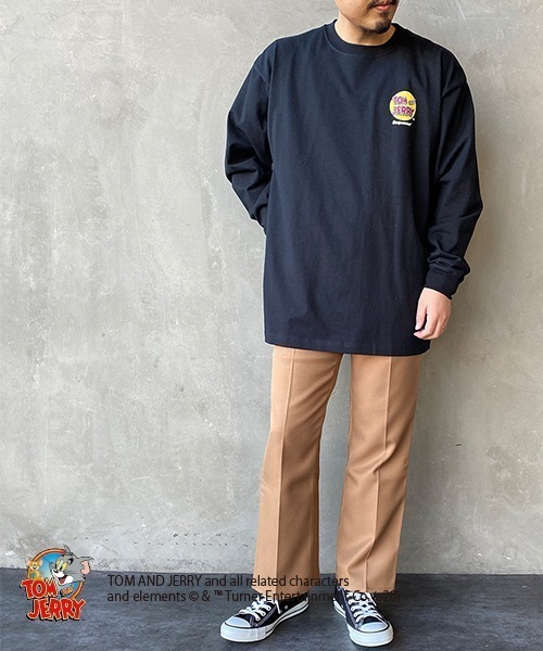 B ONE SOUL（ビーワンソウル）の「【WEB限定】[SEQUENCE BY B-ONE-SOUL/シークエンス] トムとジェリー バックプリントTシャツ（Tシャツ/カットソー・レディース・ホワイト/ブラック/パープル・L/XL/M）」の9枚目の写真