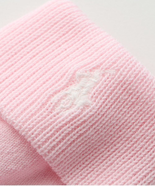 POLO RALPH LAUREN（ポロ ラルフ ローレン）の「POLO RALPH LAUREN I&T ワンポイント 三つ折り キッズソックス 04835565（ソックス/靴下・キッズ・ピンク/ホワイト/ピンク系その他/オフホワイト・13-15cm/16-18cm/11-13cm/18-20cm）」の5枚目の写真