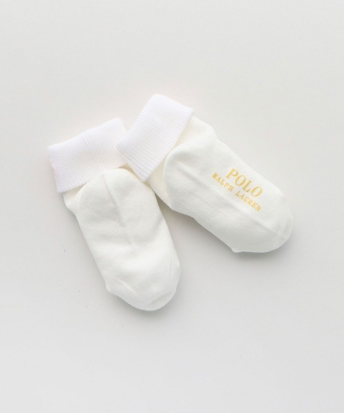 POLO RALPH LAUREN（ポロ ラルフ ローレン）の「POLO RALPH LAUREN I&T ワンポイント 三つ折り キッズソックス 04835565（ソックス/靴下・キッズ・ピンク/ホワイト/ピンク系その他/オフホワイト・13-15cm/16-18cm/11-13cm/18-20cm）」の8枚目の写真