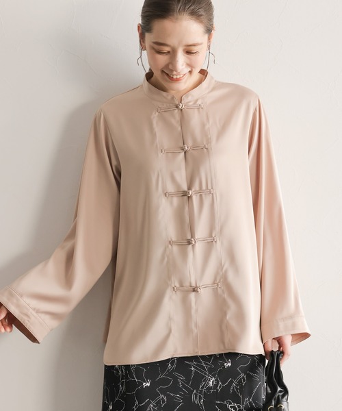 セール チャイナシャツ シャツ ブラウス Mysty Woman ミスティウーマン のファッション通販 Zozotown