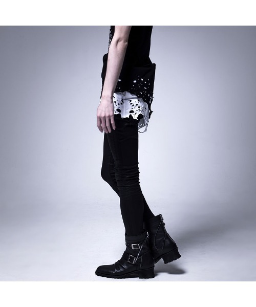 CIVARIZE（シヴァーライズ）の「『CIVARIZE/シヴァーライズ』コーティングストレッチスキニーパンツ（デニムパンツ・メンズ・ブラック・S/L/M/XL）」の7枚目の写真