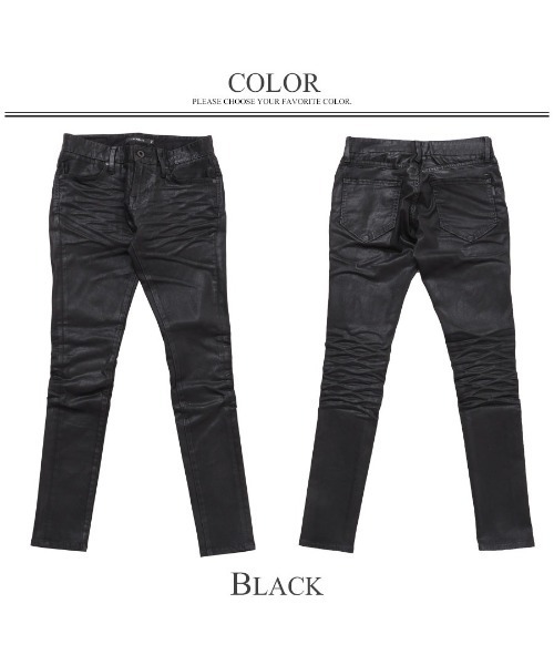 CIVARIZE（シヴァーライズ）の「『CIVARIZE/シヴァーライズ』コーティングストレッチスキニーパンツ（デニムパンツ・メンズ・ブラック・S/L/M/XL）」の13枚目の写真