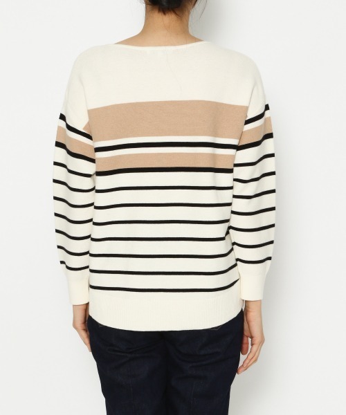 GLOBAL WORK（グローバルワーク）の「トリプルイージーVネックプルオーバー/924437（ニット/セーター・レディース・ベージュ系その他3/ベージュ/ライトブルー/ホワイト/ライトグレー/パープル系その他2/ライトベージュ/ネイビー・SMALL/MEDIUM/LARGE）」の11枚目の写真