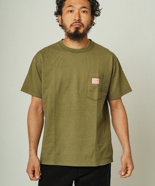 BIG MIKE(ビッグマイク)の「BIG MIKE ビックマイク / SUNGLASSES POCKET TEE サングラスポケットTシャツ // 102028500(Tシャツ/カットソー・メンズ・ホワイト/ブラック/ネイビー/グレー/オリーブ/キャメル/マルーン・MEDIUM/X-LARGE/LARGE/XX-LARGE)」の5枚目の写真