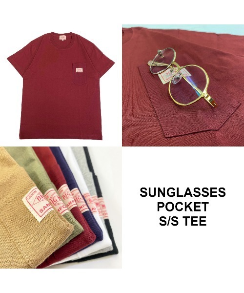 BIG MIKE(ビッグマイク)の「BIG MIKE ビックマイク / SUNGLASSES POCKET TEE サングラスポケットTシャツ // 102028500(Tシャツ/カットソー・メンズ・ホワイト/ブラック/ネイビー/グレー/オリーブ/キャメル/マルーン・MEDIUM/X-LARGE/LARGE/XX-LARGE)」の21枚目の写真