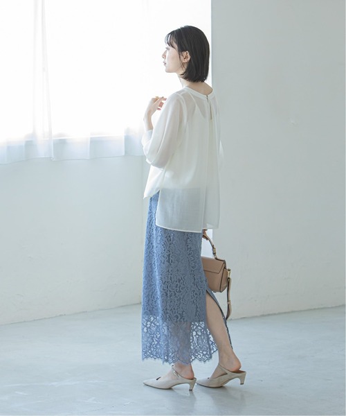 Noble - 新品     NOBLE  エアリーボリュームブラウス Noble（ノーブル）の「エアリーボリュームブラウス◇（シャツ