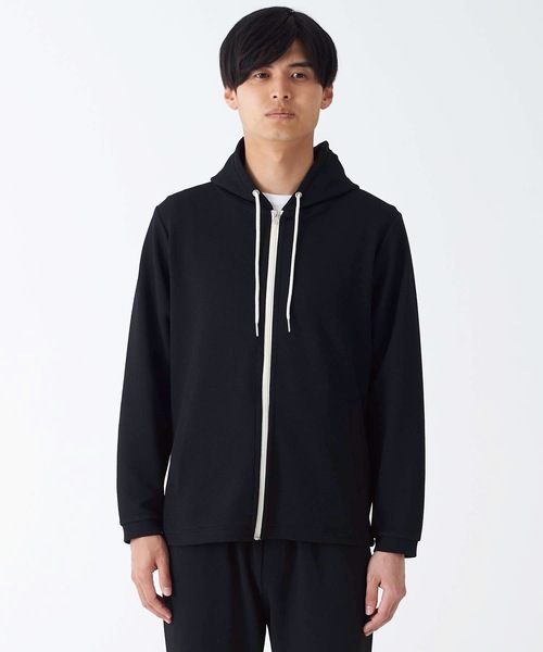 Blue Standard (ブルースタンダード)の「【BLUE STANDARD】ドライワッフルフルジップパーカー ツーマイル/ルームウェアとしてもおすすめ 制菌/防臭加工 速乾性 ストレッチ素材 セットアップ対応品番(パーカー・メンズ・ブラック/ネイビー/杢グレー・MEDIUM/LARGE/X-LARGE)」の11枚目の写真