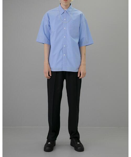 MONKEY TIME（モンキータイム）の「＜monkey time＞ TYPE WRITER LONG SHIRT/シャツ（シャツ/ブラウス・メンズ・ワインレッド/コバルトブルー・S/M/L/XL）」の2枚目の写真