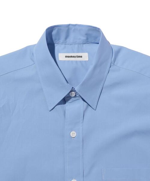 MONKEY TIME（モンキータイム）の「＜monkey time＞ TYPE WRITER LONG SHIRT/シャツ（シャツ/ブラウス・メンズ・ワインレッド/コバルトブルー・S/M/L/XL）」の13枚目の写真