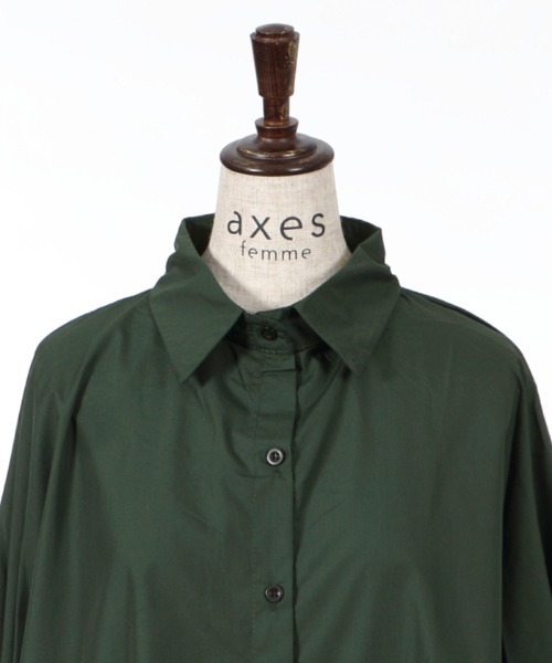 axes femme（アクシーズファム）の「モモンガイレヘムチュニ（チュニック・レディース・カーキ/ブルー・MEDIUM）」の8枚目の写真