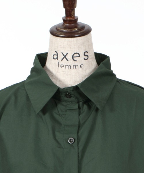 axes femme（アクシーズファム）の「モモンガイレヘムチュニ（チュニック・レディース・カーキ/ブルー・MEDIUM）」の10枚目の写真