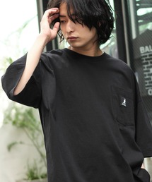 KANGOL | KANGOL/カンゴール 別注 ビッグシルエット ロゴピスネーム ポケット半袖Tシャツ 無地T トップス Tシャツ(Tシャツ/カットソー)