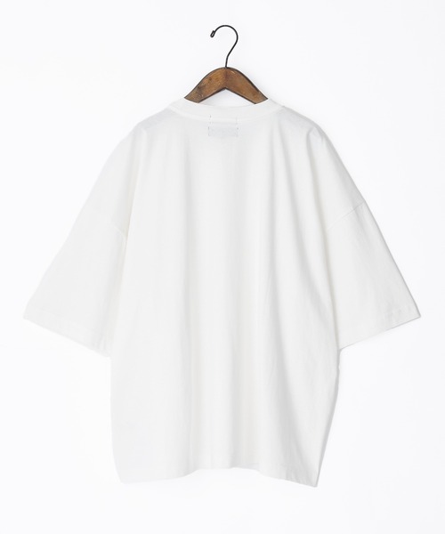 KANGOL(カンゴール)の「KANGOL/カンゴール 別注 ビッグシルエット ロゴピスネーム ポケット半袖Tシャツ 無地T トップス Tシャツ(Tシャツ/カットソー・メンズ・ホワイト/ライトブルー/ブラック/マスタード/ベージュ系その他/グリーン系その他/パープル系その他・M/L)」の9枚目の写真