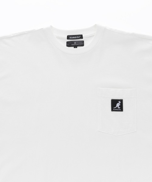 KANGOL(カンゴール)の「KANGOL/カンゴール 別注 ビッグシルエット ロゴピスネーム ポケット半袖Tシャツ 無地T トップス Tシャツ(Tシャツ/カットソー・メンズ・ホワイト/ライトブルー/ブラック/マスタード/ベージュ系その他/グリーン系その他/パープル系その他・M/L)」の10枚目の写真