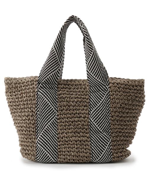 grove(グローブ)の「◆コードラメペーパートート(トートバッグ・レディース・ベージュ/グレー/カーキ/アイボリー・00)」の3枚目の写真