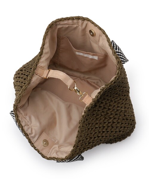 grove(グローブ)の「◆コードラメペーパートート(トートバッグ・レディース・ベージュ/グレー/カーキ/アイボリー・00)」の8枚目の写真